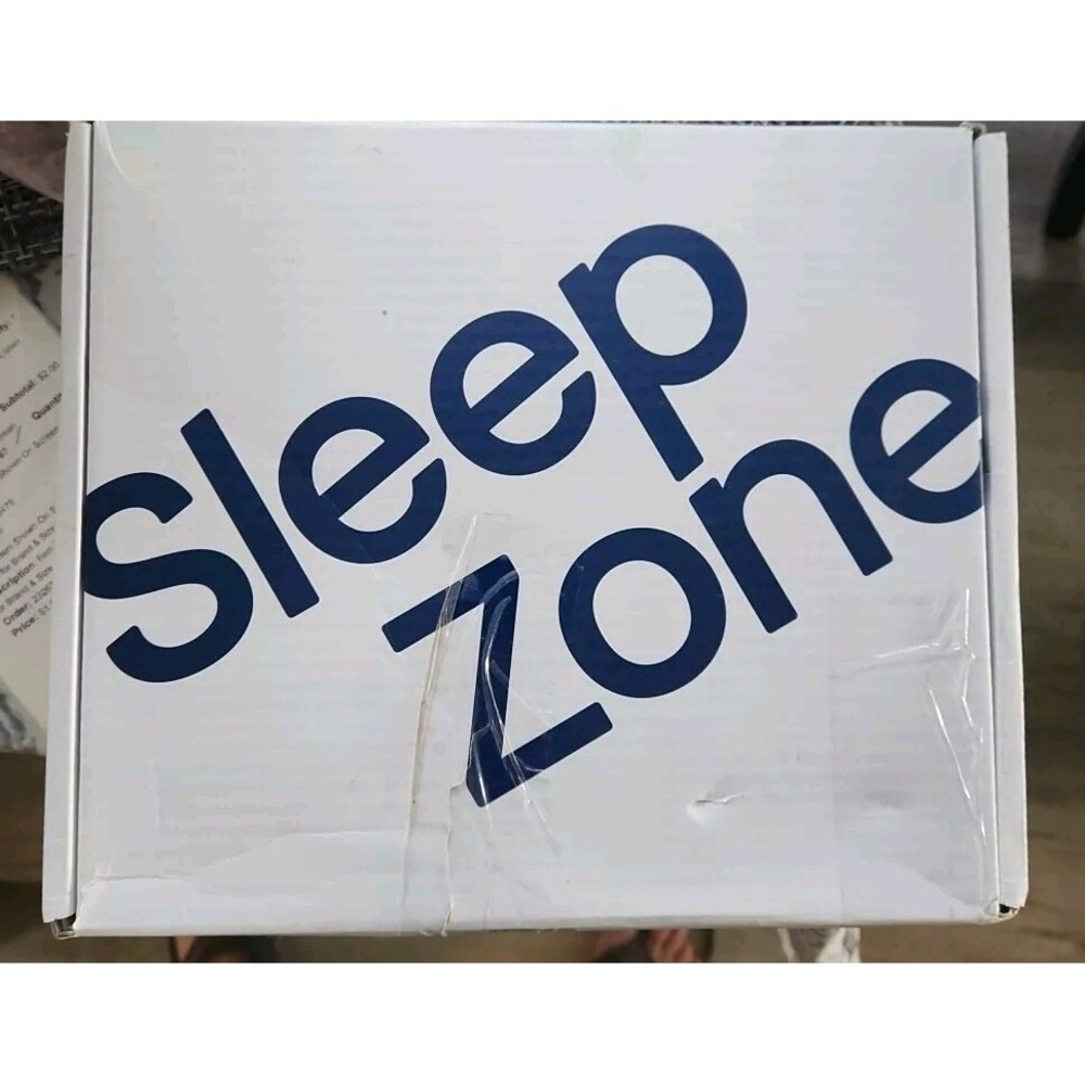 SLEEP ZONE Striped Cooling Queen Sheets Set 4 Piece  Super Soft Fitted Flat NAVY